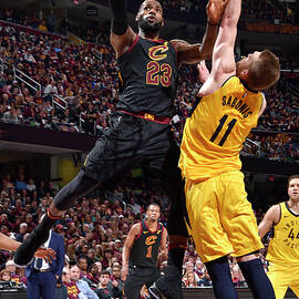 Domantas Sabonis and Lebron James by David Liam Kyle