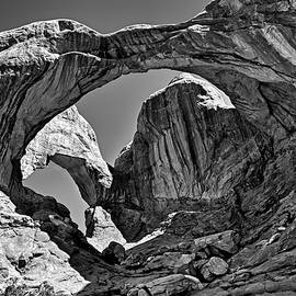 Double Arch - BW by Michael R Anderson
