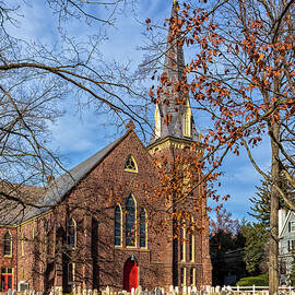 Doylestown Presbyterian Church iIn Autumn by Denise Harty