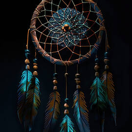 Dreamcatcher Blue by Athena Mckinzie