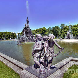 Latonabrunnen Fountain - Herrenchiemsee - Germany by Paolo Signorini