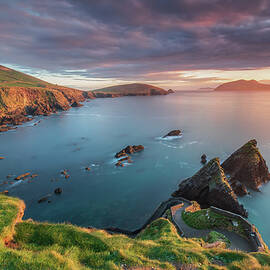 Dunquin Pier Sunset, Dingle Peninsula by Adrian Hendroff