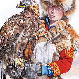 Eagle Huntress by Peter Williams