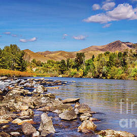 Early Autumn Payette River by Robert Bales