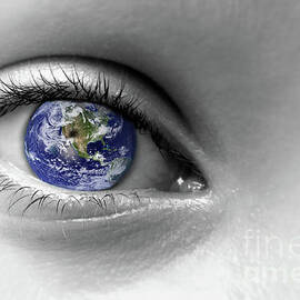 Earth eye by Delphimages Photo Creations
