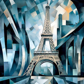 Eiffel Through Cubism - A Picasso Inspired Interpretation