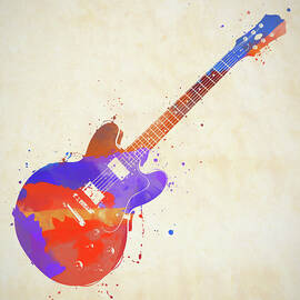 Electric Guitar Color Splash by Dan Sproul