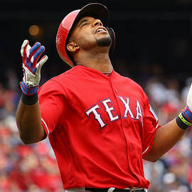 Elvis Andrus by Scott Halleran