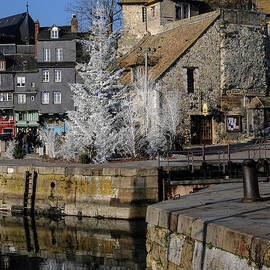 Entrance to the Old Dock in the historic port of Honfleur in Calvados by Terence Kerr