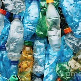 environment disposal plastic garbage crushed environmental beverage empty PET pile ecology background mashed Pile discarded bottle used eco container industry bottle junk bottles empty drink global by N Akkash