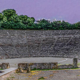 Epidaurus, Ancient Greek Amphitheater by Marcy Wielfaert