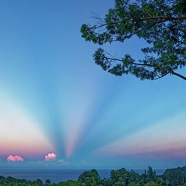 Ethereal Sun Ray Sunrise by Heidi Fickinger
