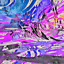 Eventide's colorful passion ocean abstract