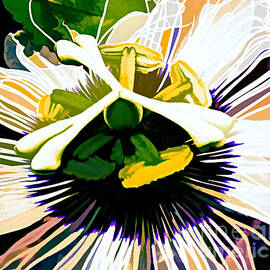Exotic Passion  Flower by Trudee Hunter