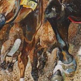 Eye to Eye at the Turn, Churchill Downs, Louisville, Kentucky close up no3.5 hooves by Misha Ambrosia