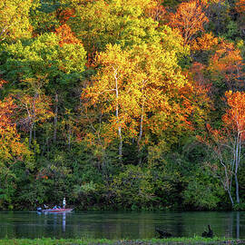 Fall Fishing by Lynn Bauer