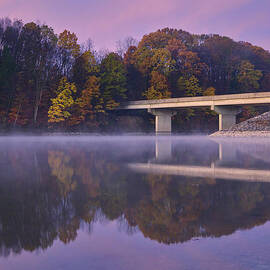 Fall Sunrise Reflections at Blue Marsh Lake by Dale Kohler