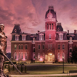 Famous Mountaineer statue in front of Woodburn Hall at West Virg by Steven Heap