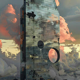 Federation Tower Russia - Futuristic Skyscraper with Circular Windows by Clark Leffler