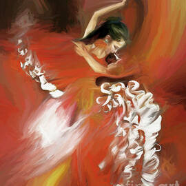 Female dancing Flamenco in the carnival  01 by Gull G