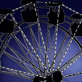 Ferris Wheel In Silhouette and Light by Elizabeth Pennington
