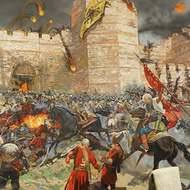 Final assault and the fall of Constantinople by Steve Estvanik
