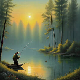 Fischer auf dem See by Samir Becic
