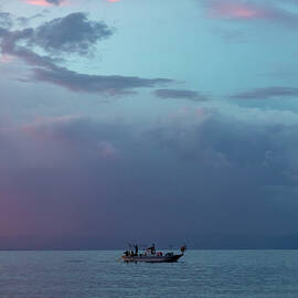 Fishing In Blue by Stelios Kleanthous