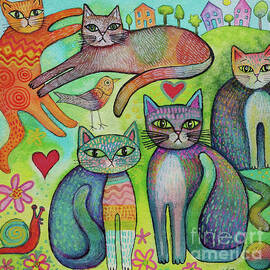 Five Lovely Cats by Karin Zeller