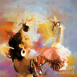 Flamenco Female dance pose 12s by Gull G