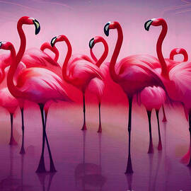 Flamingo Glide by Bunny Clarke