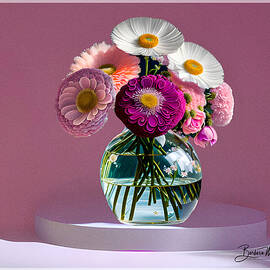 Floral Art - Series #53 by Barbara Zahno