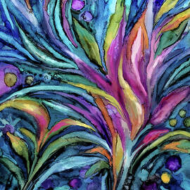 Flower Swaying by Jean Batzell Fitzgerald