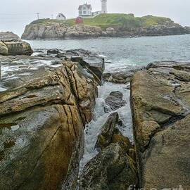 Foggy Morning at the Nubble  by Steve Brown