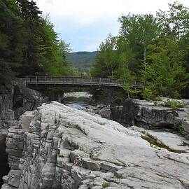 Footbridge over Rocky Gorge by Heron And Fox