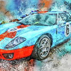Ford GT Splash Art by Tommy Anderson