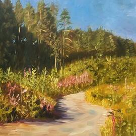Forest road by Elena Sokolova