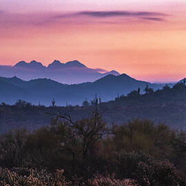 Four Peaks Silhouette Sunrise by Saija Lehtonen