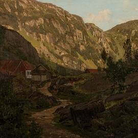 Fra heiene ved Reke  by Amaldus Nielsen Norwegian