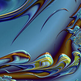 Fractal Sea Creatures Abstract  by Shelli Fitzpatrick