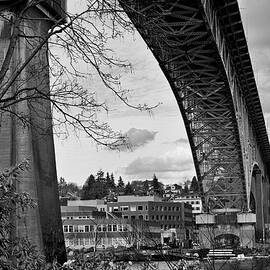 Fremont Under The Bridge - B/W by Steve Raley