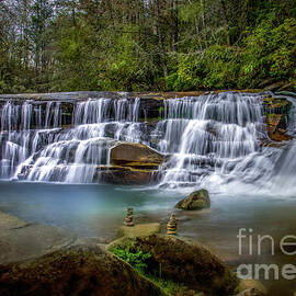 French Broad Falls Revisited by Shelia Hunt