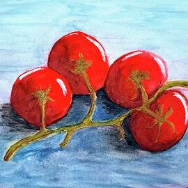 Fresh red tomatoes by Lucia Waterson