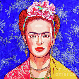 Frida in blue by Pop Art World