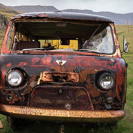 Front of an abandoned off road van UAZ-452 in Seydisfjordur by RicardMN Photography