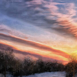 Frozen Sunset Vertical by Lois Bryan
