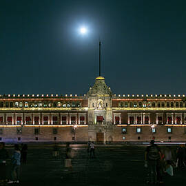 Full Moon Over National Palace by Jurgen Lorenzen