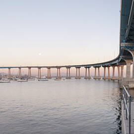 Full Moon Rising over the Coronado Bridge by William Dunigan