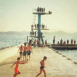 Fun At The Diving Platform  by Antonia Surich