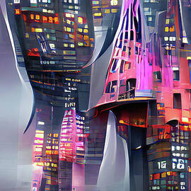 Futuristic fantasy city by Arkitekta Art